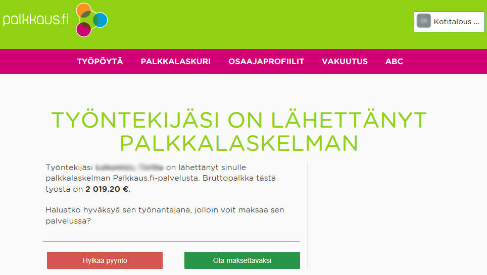 palkkaus palkkaus