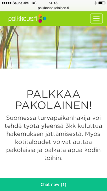 Kuvakaappaus palvelusta