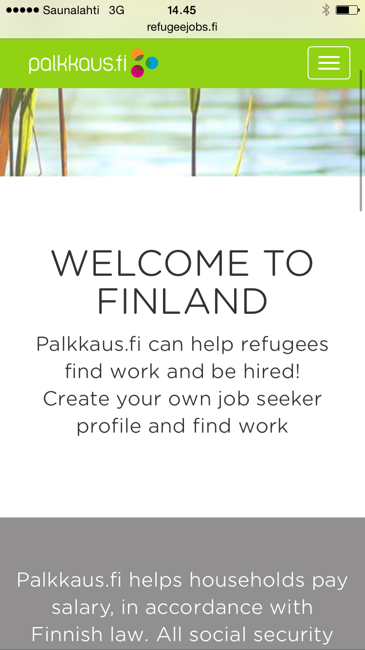Kuvakaappaus palvelusta